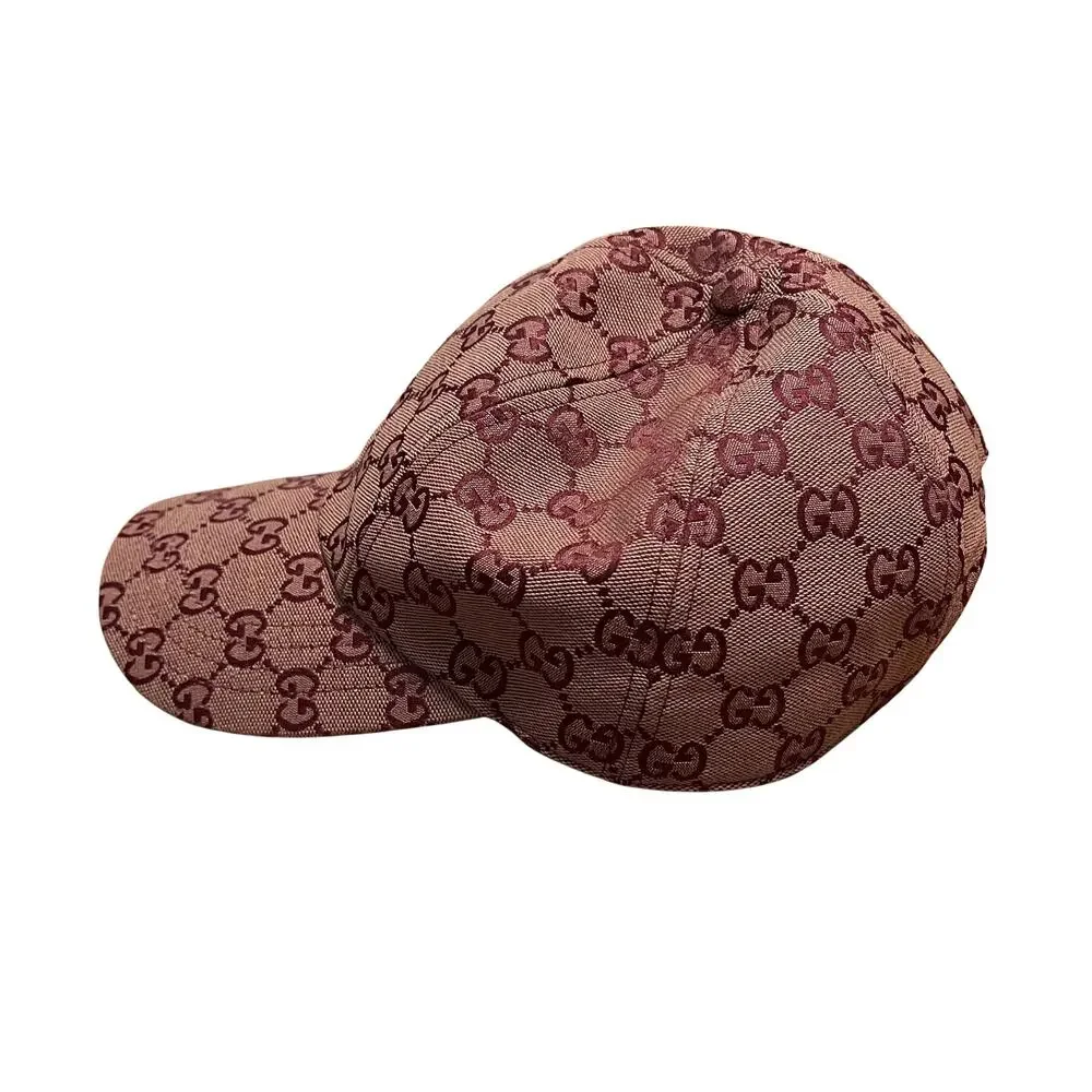 Gucci M Jackson Burgundy and Brown GG Canvas Hat - NWT - Picture 3 of 5